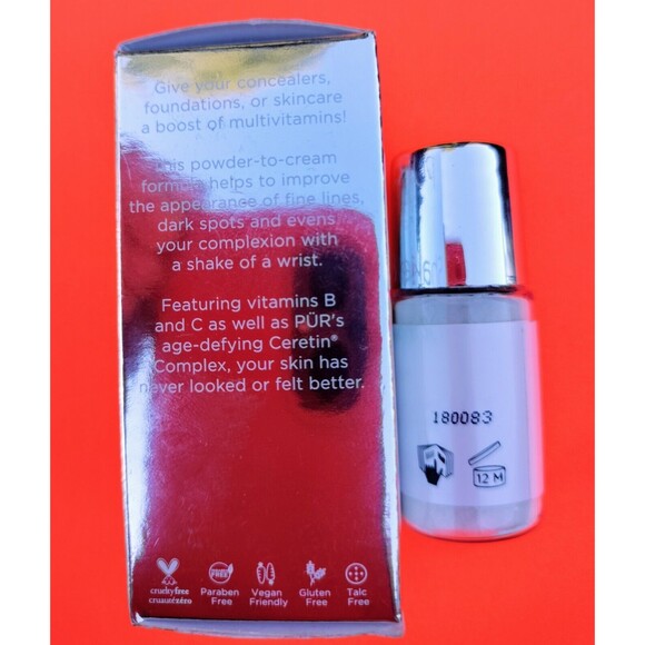 PUR Shake Boost Multivitamin Makeup Booster Skin Powder Cream Health Skincare 1x - Picture 4 of 16